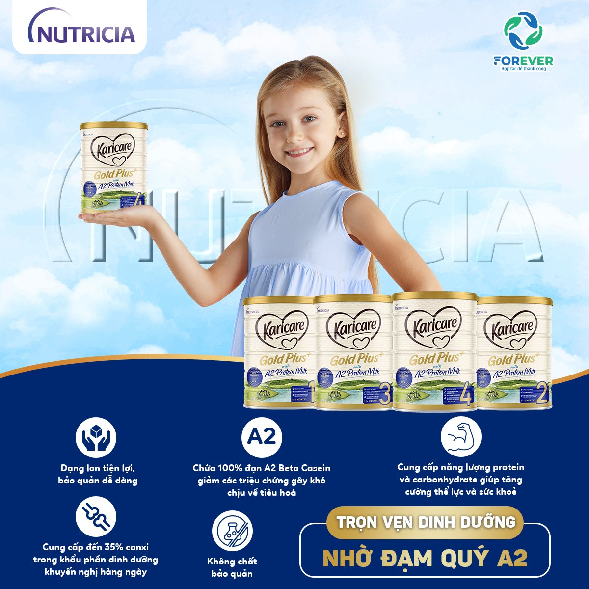 Sữa Karicare số 4 dành cho trẻ trên 2 tuổi lười ăn, chậm tăng cân 